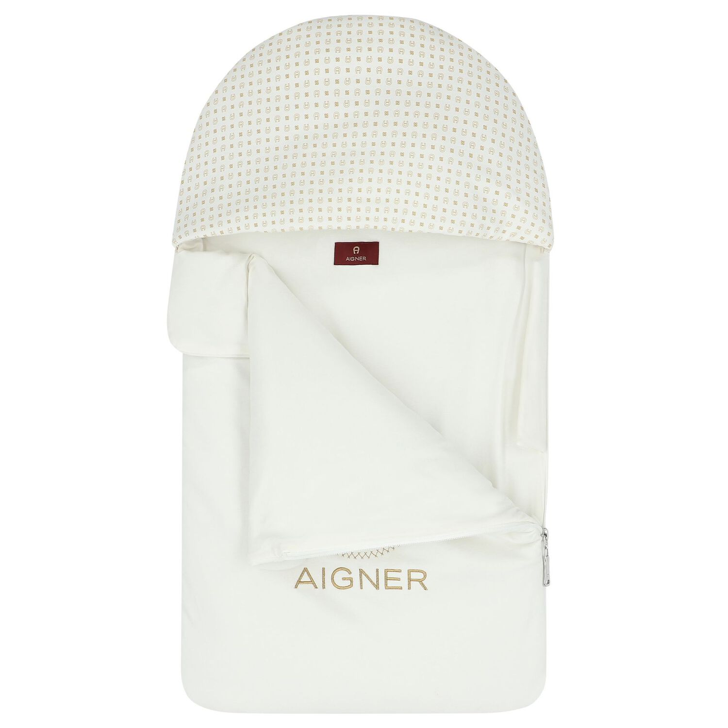 Ivory & Gold Logo Baby Nest, 1, hi-res image number null