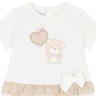 Baby Girls Ivory & Beige Rompers ( 2-Pack ), 1, hi-res