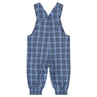 Baby Boys Blue & Navy Blue Dungaree Gift Set, 1, hi-res