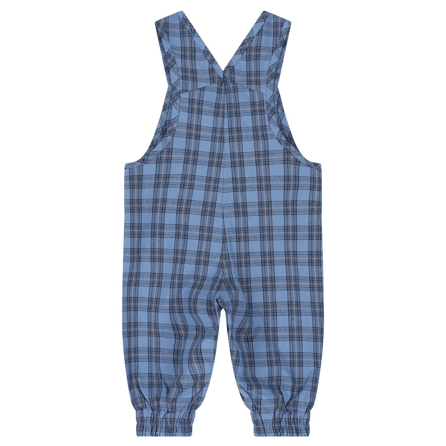 Baby Boys Blue & Navy Blue Dungaree Gift Set, 1, hi-res