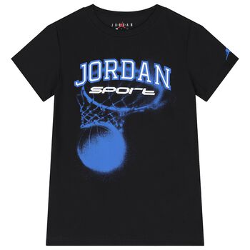 Boys Black Jordan Logo T-Shirt
