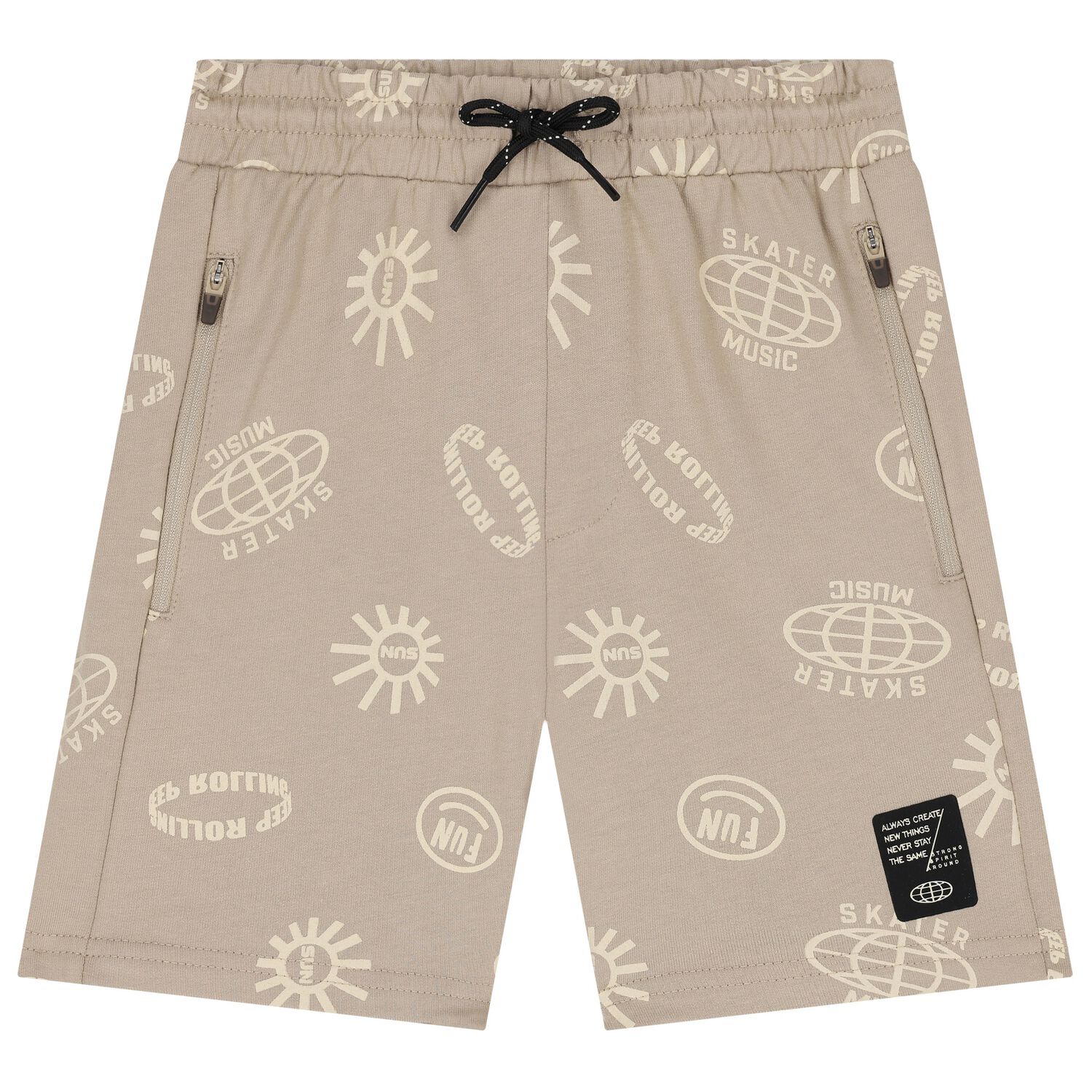 Boys Beige Shorts, 2, hi-res image number null