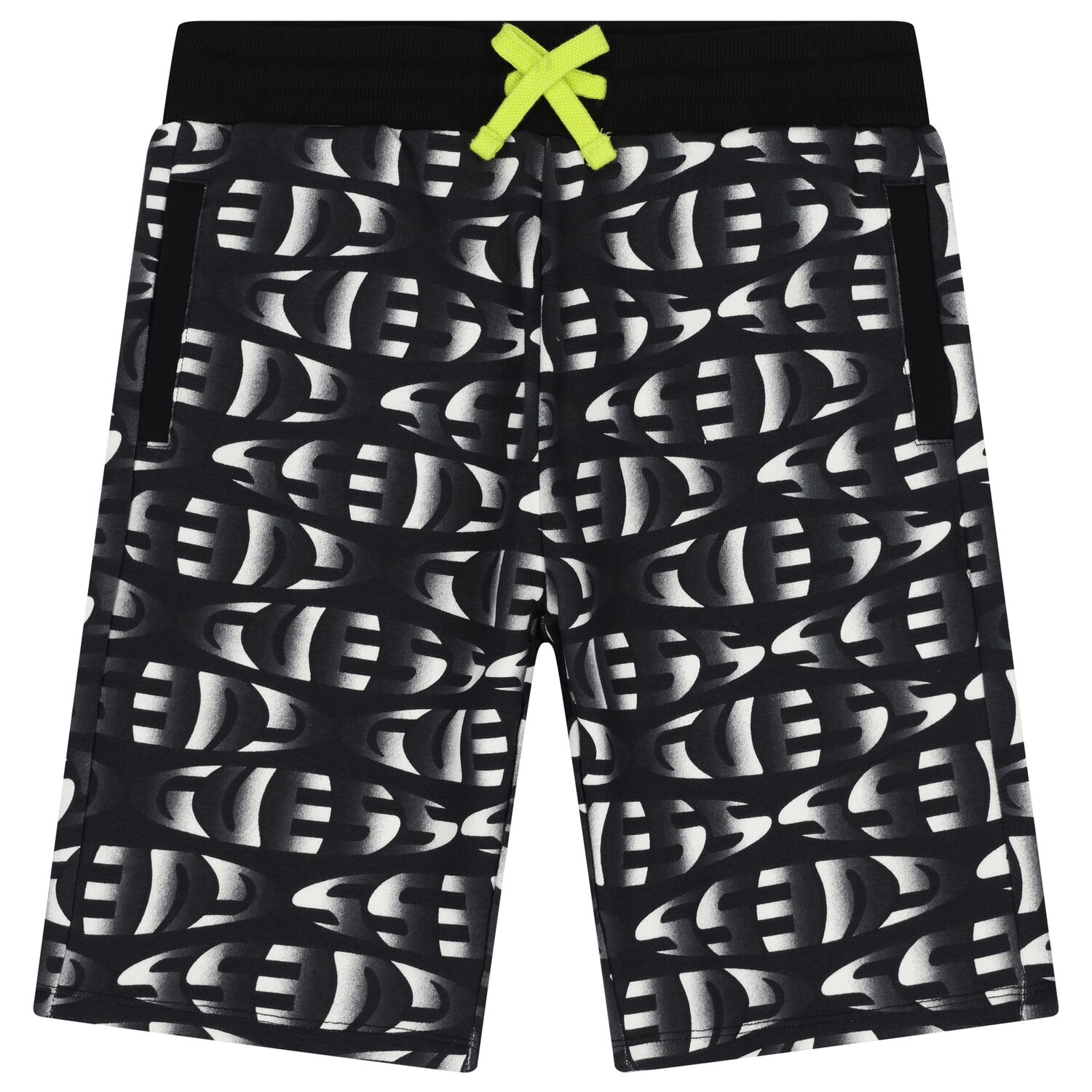 Boys Black Logo Shorts, 1, hi-res image number null
