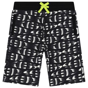 Boys Black Logo Shorts