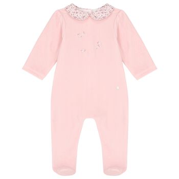 Baby Girls Pink Babygrow