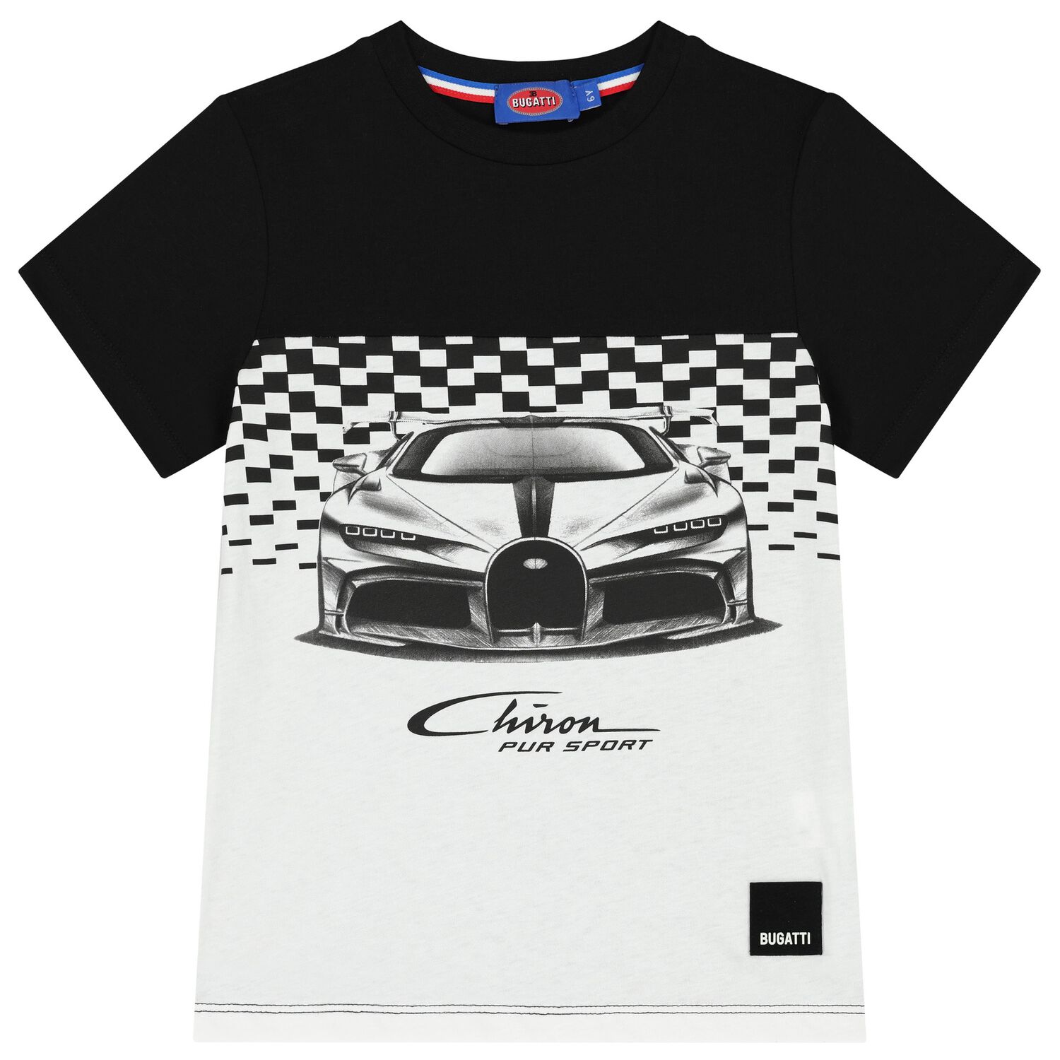 Boys Black & White Logo T-Shirt, 1, hi-res