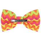 Girls Pink, Orange & Yellow Striped Hair Clip, 1, hi-res