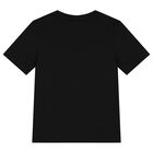 Boys Black Logo T-Shirt, 1, hi-res