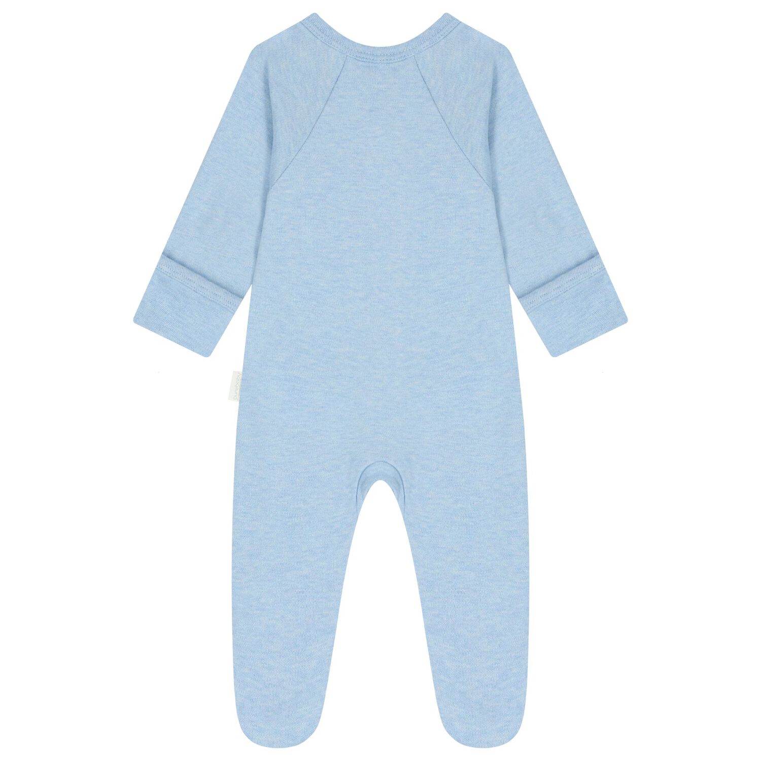 Baby Boys White & Blue Babygrows ( 4 Pack ), 5, hi-res