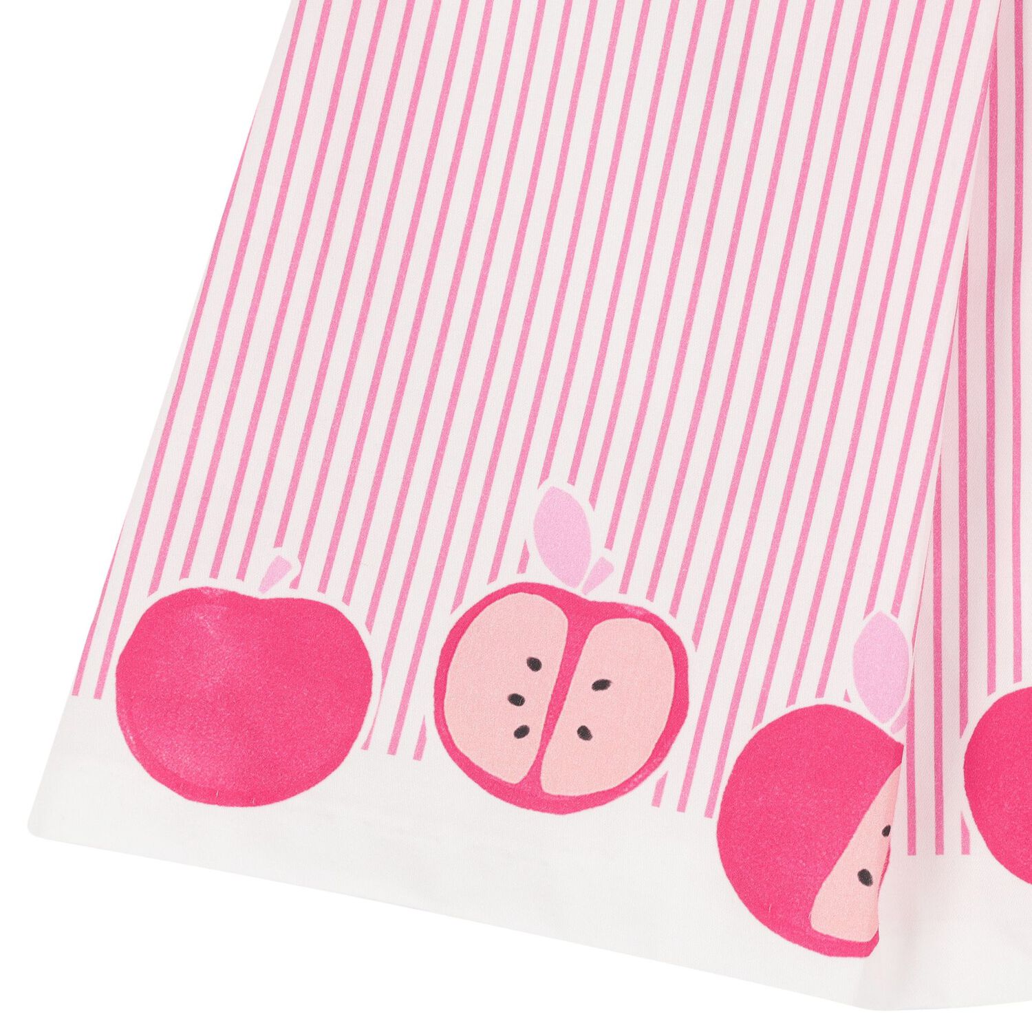 Baby Girls White & Pink Striped Dress, 1, hi-res image number null