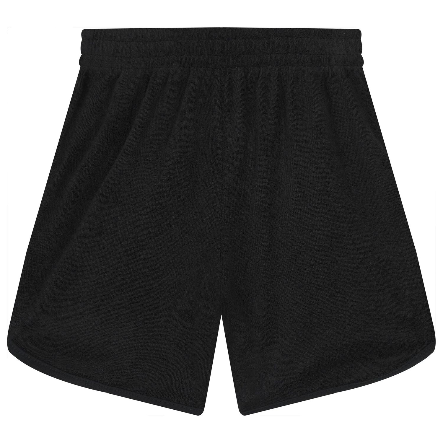 Boys Black Logo Shorts, 1, hi-res