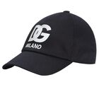 Navy Blue & White Logo Cap, 1, hi-res