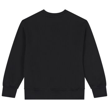 Girls Black Logo Sweatshirt