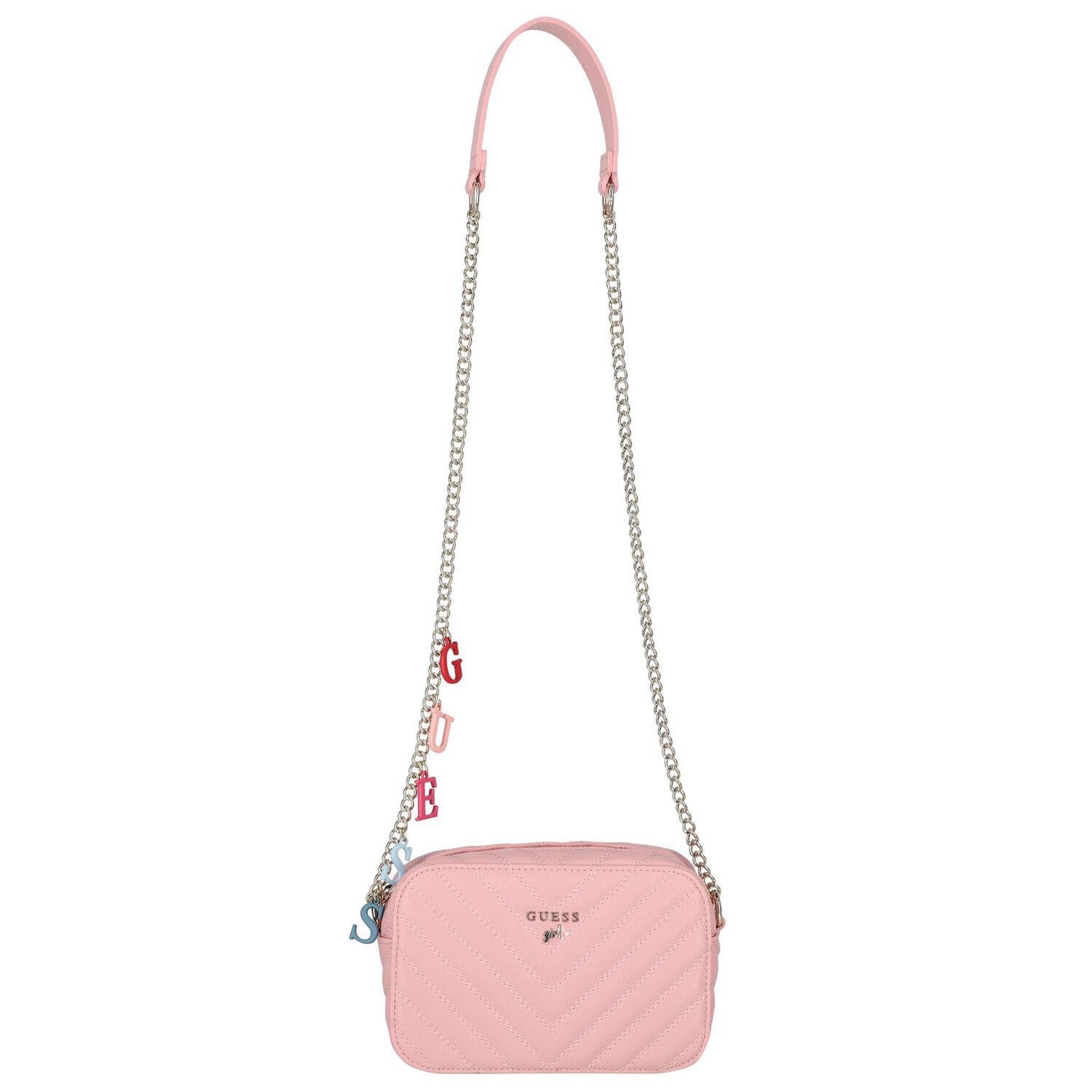 Girls Pink Logo Handbag, 1, hi-res