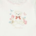 Baby Girls Ivory Bear Babygrow, 1, hi-res