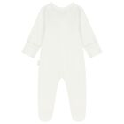 Baby Boys White & Blue Babygrows ( 4 Pack ), 5, hi-res