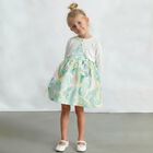 Girls White Bolero Knit Cardigan, 5, hi-res