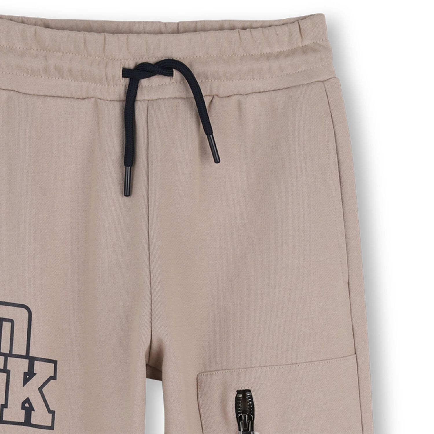 Boys Beige Logo Cargo Trousers, 1, hi-res