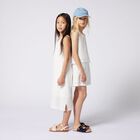 Girls Denim Blue Logo Cap, 1, hi-res