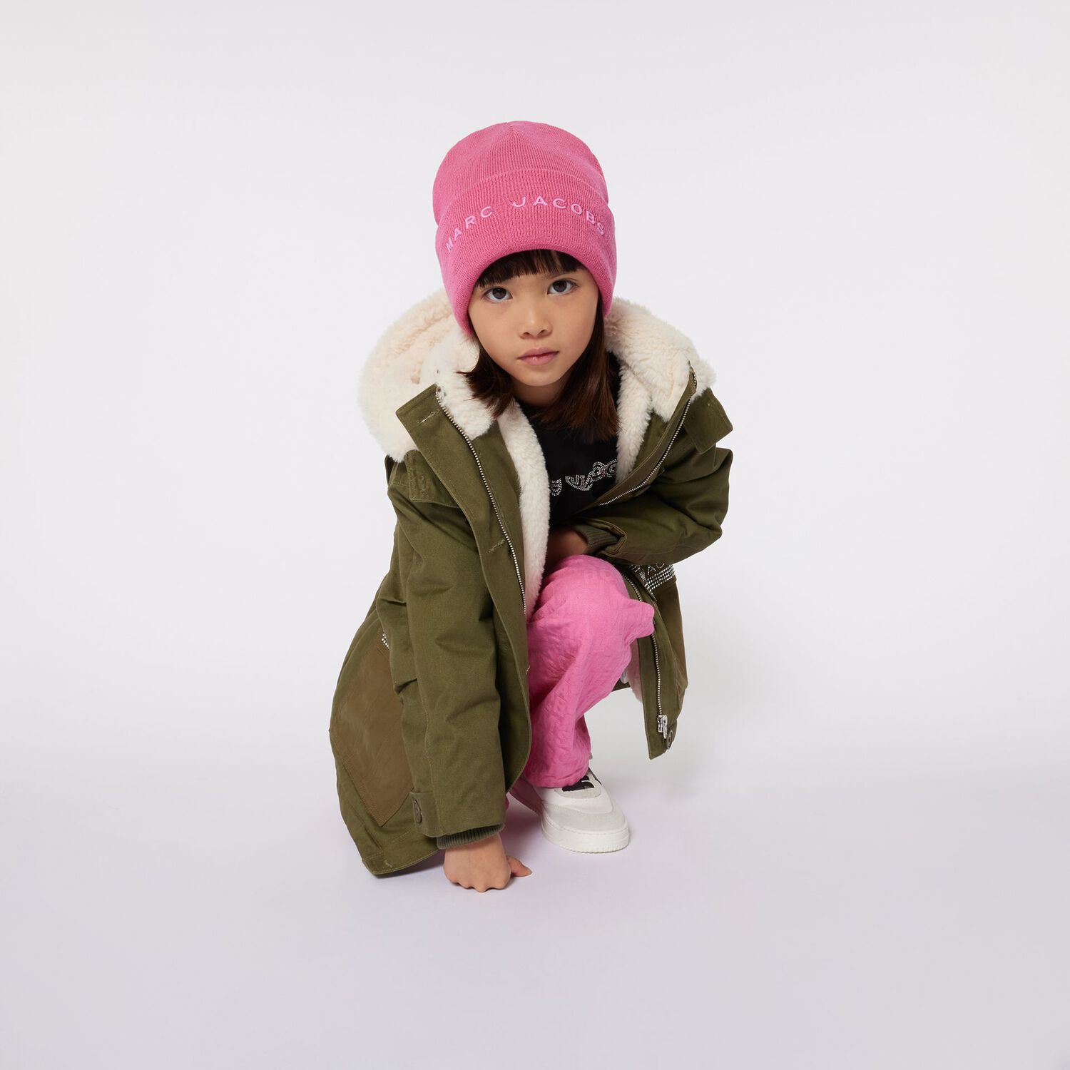 Girls Black Logo Sweatshirt, 1, hi-res image number null