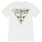 Boys White Logo T-Shirt, 1, hi-res
