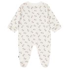 Ivory & Beige Teddy Bear Logo Babygrow, 1, hi-res