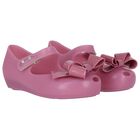 Girls Lilac Bow Jelly Shoes, 2, hi-res
