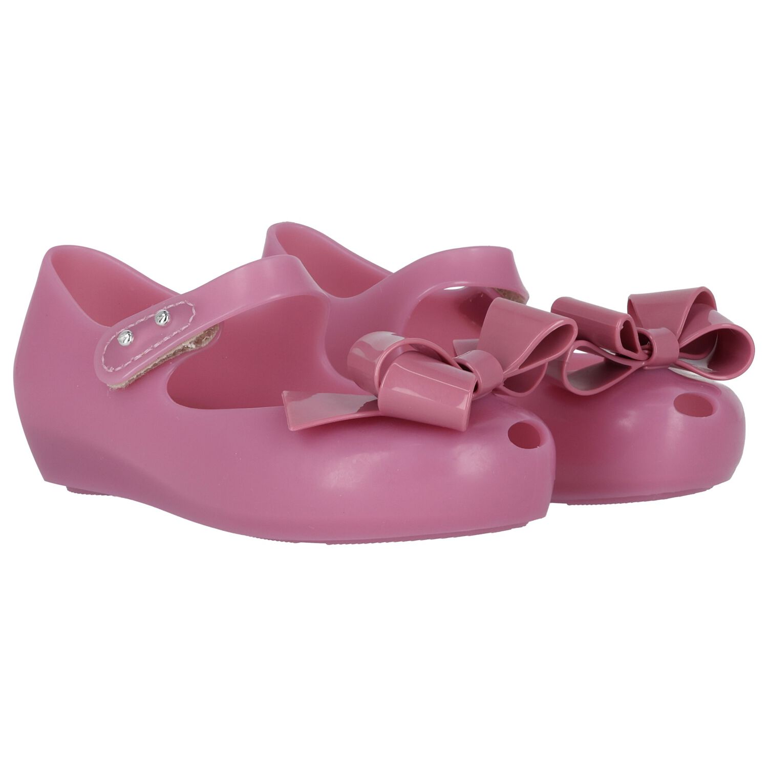 Girls Lilac Bow Jelly Shoes, 2, hi-res image number null