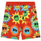 Boys Red Suns Shorts, 1, hi-res