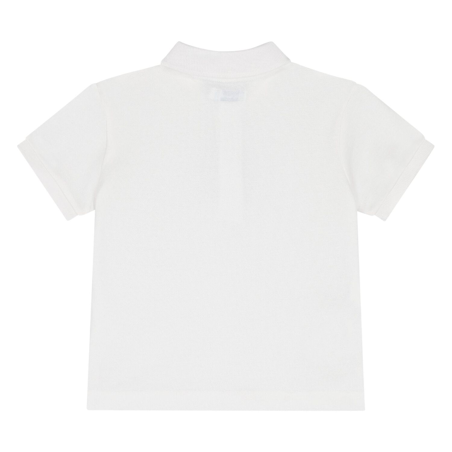 Younger Boys White Logo Polo Shirt, 2, hi-res image number null