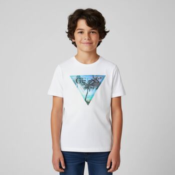 Boys White Logo T-Shirt