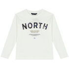 Boys Ivory Long Sleeve Top, 1, hi-res