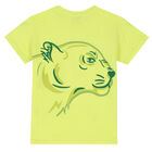 Boys Lime Lion T-Shirt, 1, hi-res