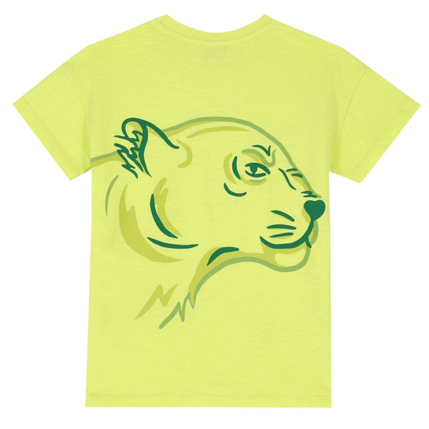 Boys Lime Lion T-Shirt, 1, hi-res