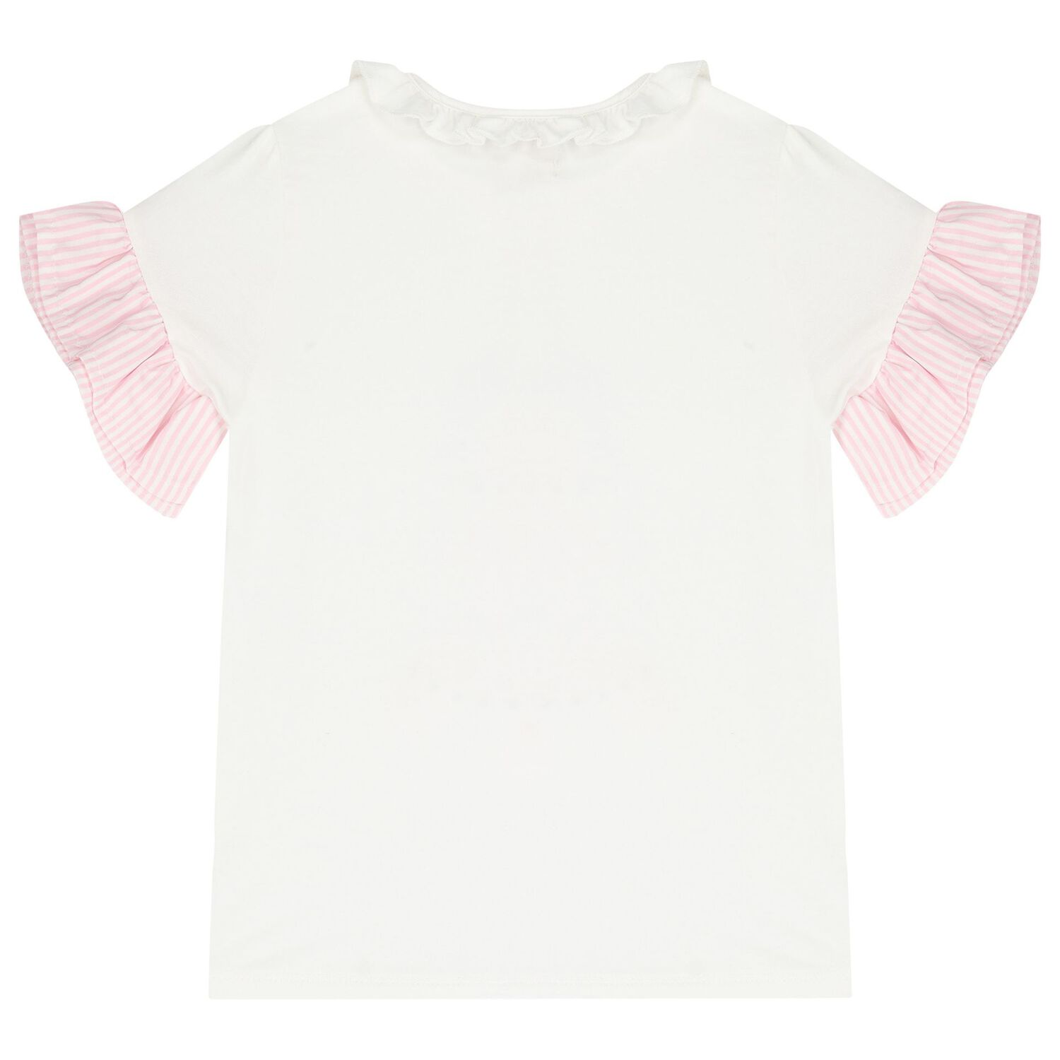 Girls White & Pink Pastry Shorts Set, 1, hi-res image number null