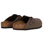 Beige Logo Leather Clog , 1, hi-res