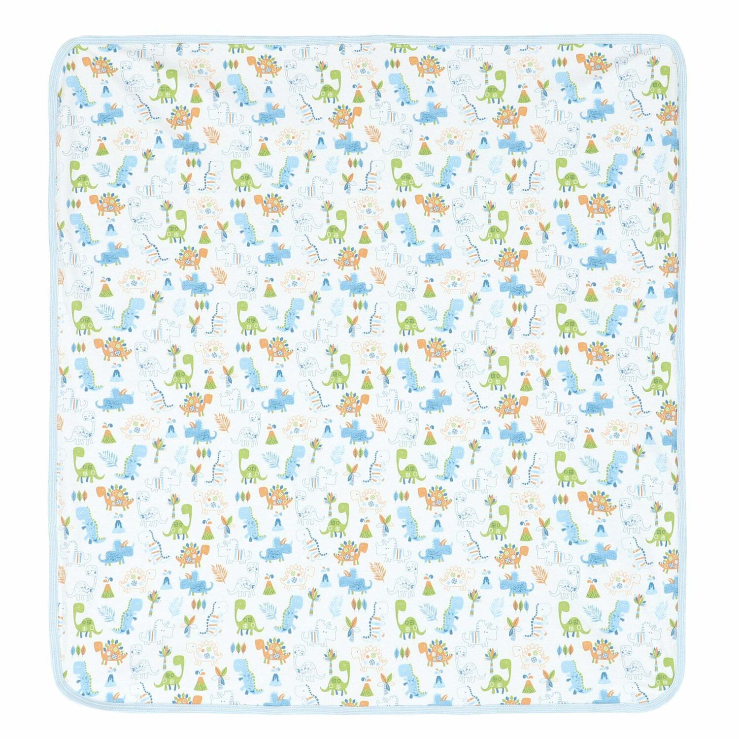 Baby Boys White Printed Blanket, 1, hi-res