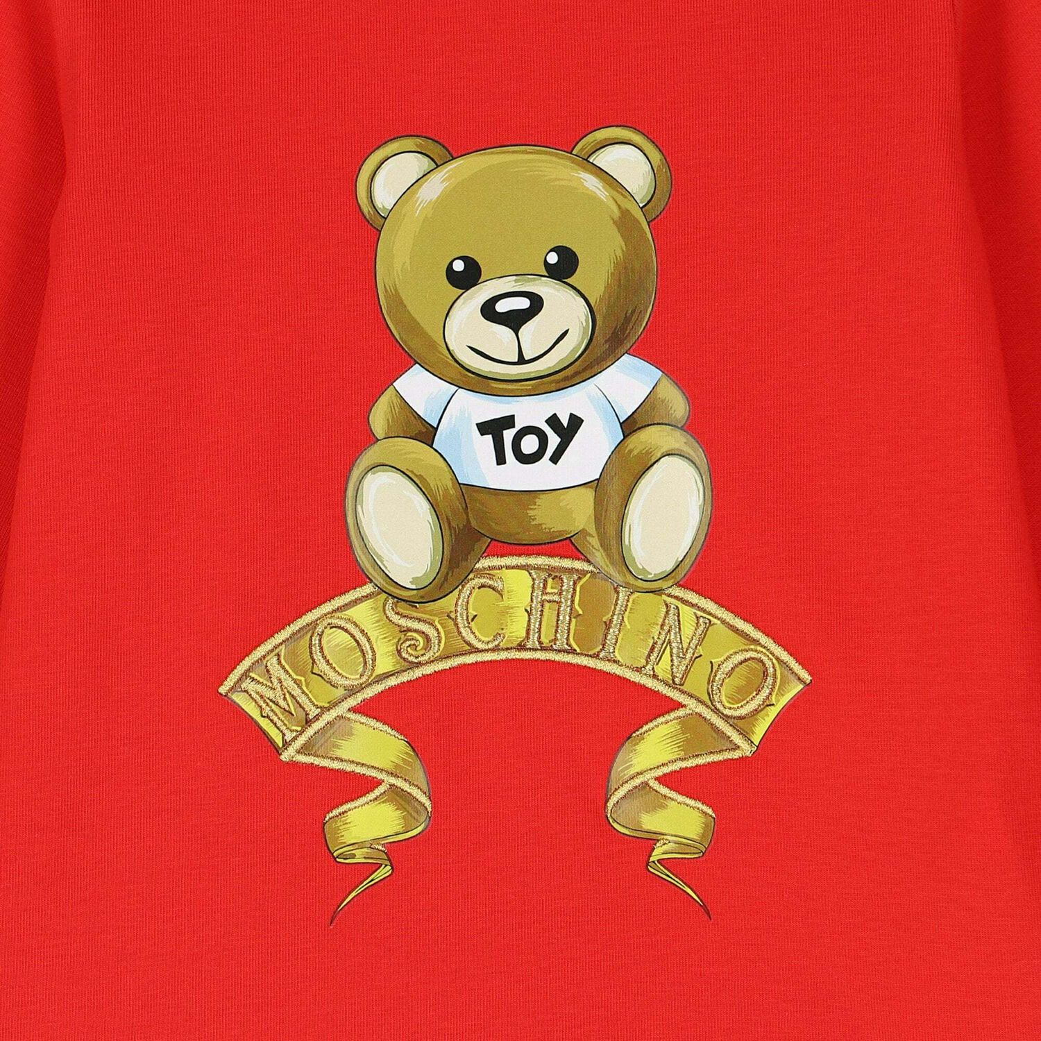 Younger Girls Red Long Sleeve Top, 1, hi-res