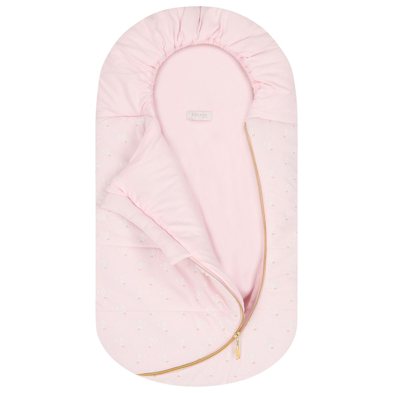 Baby Girls Pink Logo Heart Nest, 2, hi-res