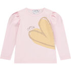 Girls Pink Heart Skirt Set, 1, hi-res