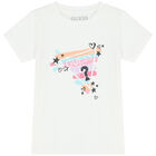 Girls White Logo T-Shirt, 2, hi-res
