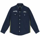 Boys Navy Logo Shirt, 1, hi-res