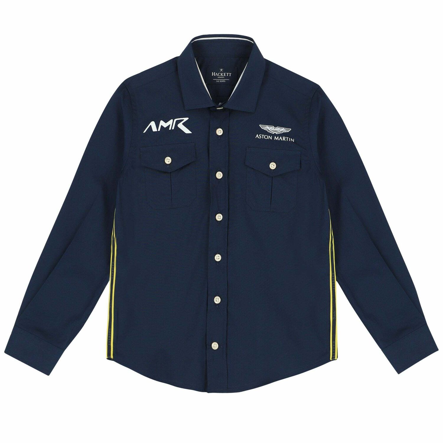 Boys Navy Logo Shirt, 1, hi-res