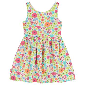 Girls Multi-Coloured Satin Dress