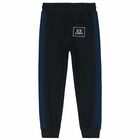 Boys Navy Logo Joggers, 1, hi-res