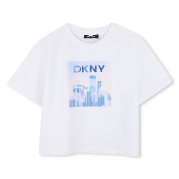 Girls White Logo T-Shirt