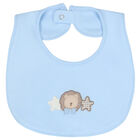 Baby Boys Blue & Ivory Bib ( 2-Pack ), 1, hi-res