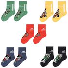 Multi-Coloured Disney Logo Socks ( 5-Pack ), 1, hi-res