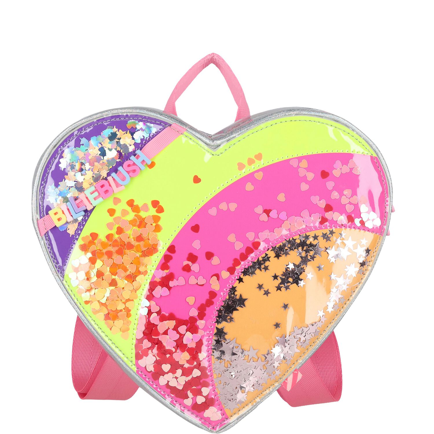 Girls Rainbow Embellished Backpack ( 22cm ), 1, hi-res