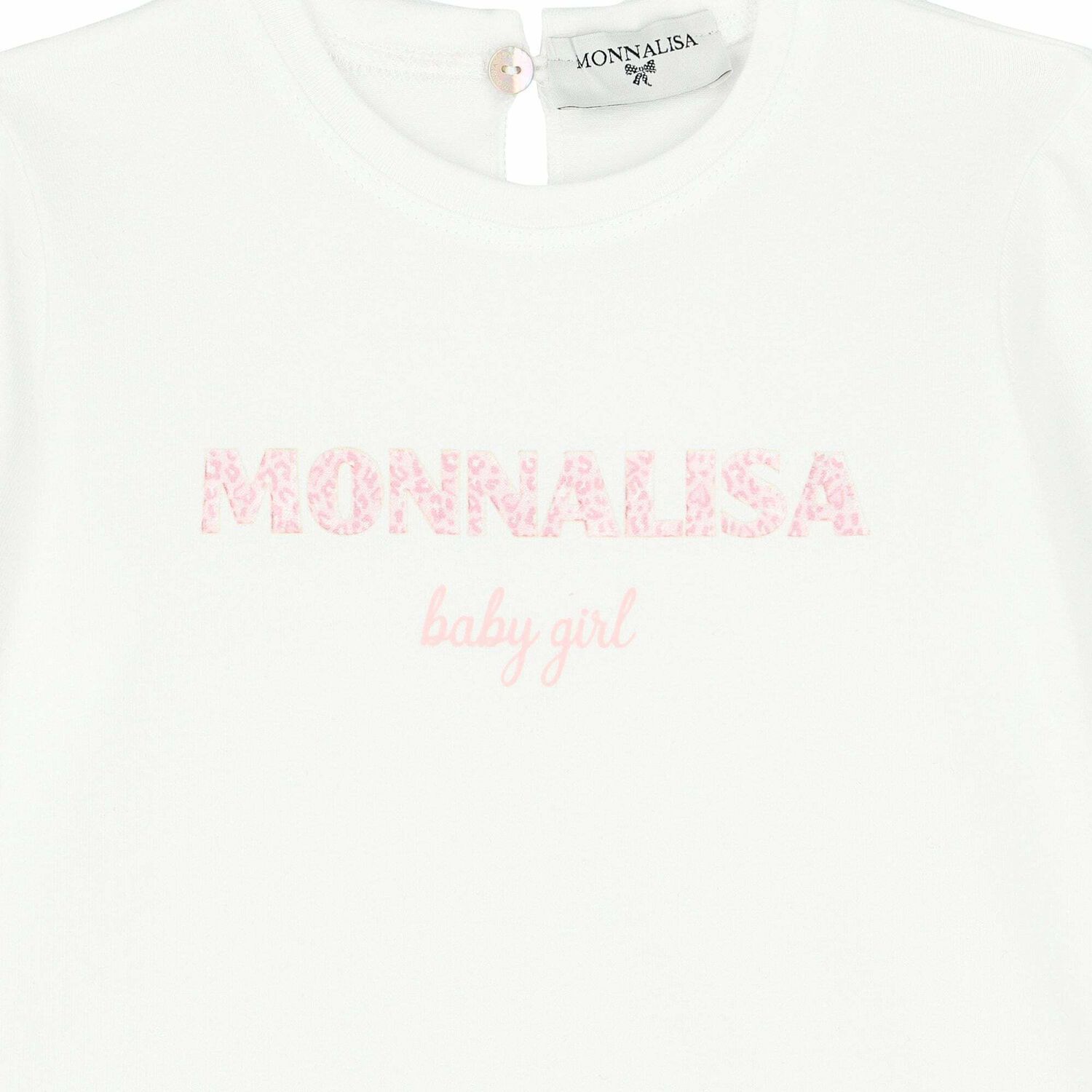 Younger Girls Ivory & Pink Top, 1, hi-res image number null